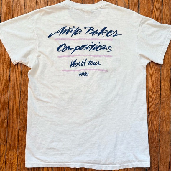 1990 Anita Baker Compositions Tour Vintage Single Stitch T-Shirt - Picture 2 of 13